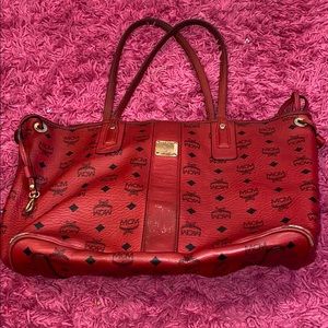 MCM RED TOTE BAG